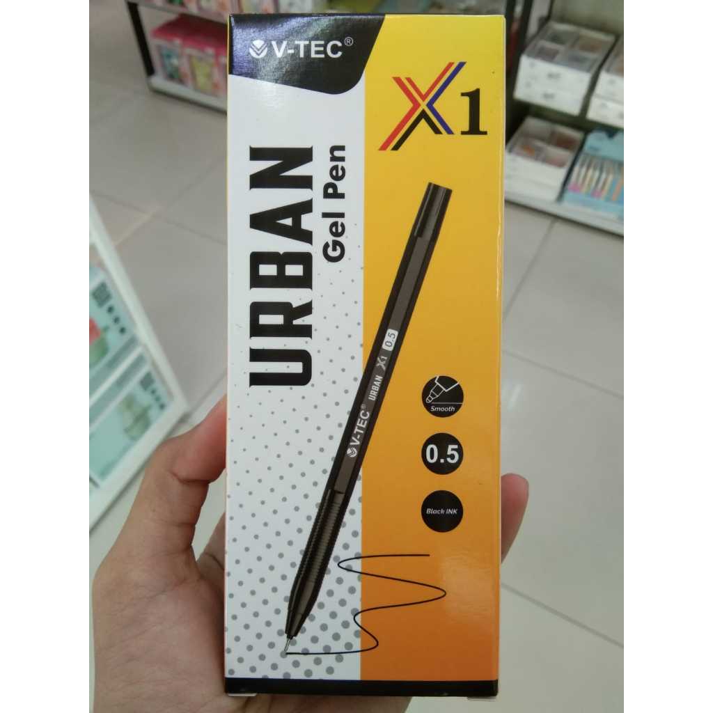 

(Instant) Vtec Bulpen GEL URBAN X1 1 Pack isi 12 Hitam/ merah/ biru ukuran 0.5