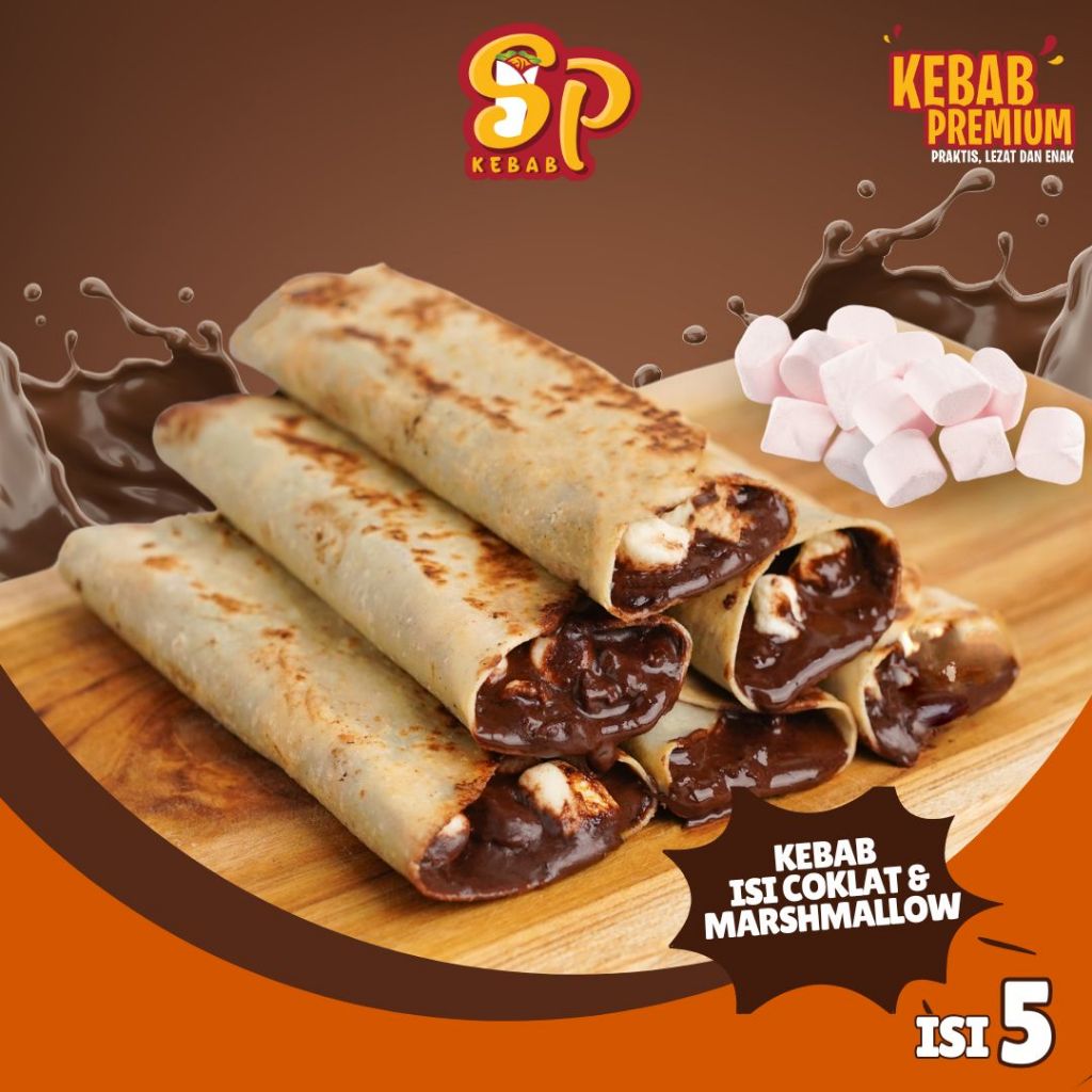 

SPKEBAB COKLAT CRUNCHY LUMER ISI 5PCS DENGAN TABURAN MARSHMALLOW MELIMPAH PREMIUM & HALAL, KEBAB FROZEN , KEBAB LUMER , KEBAB TURKI, KEBAB TURKY , KEBAB ISI 5PCS