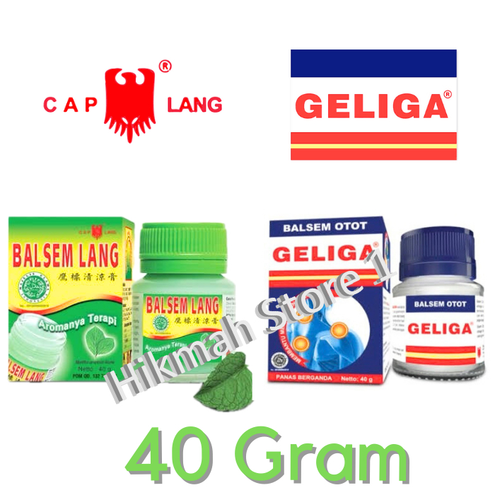 Balsem Lang Hijau cap Lang 40g  / Balsem Geliga 40gr