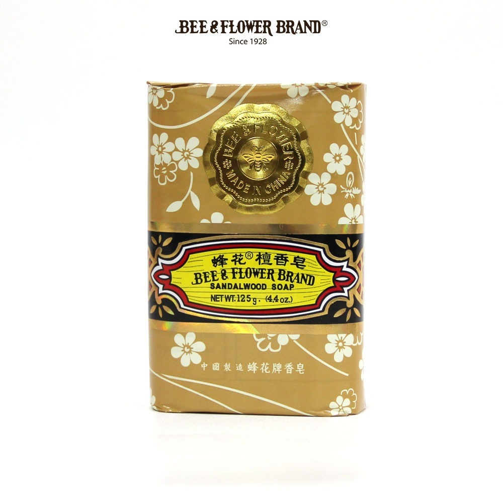 Sabun Bee Flower Import Cendana 125 gr (4pcs) - Sabun Tawon Cendana (Sandalwood) Original 125gr