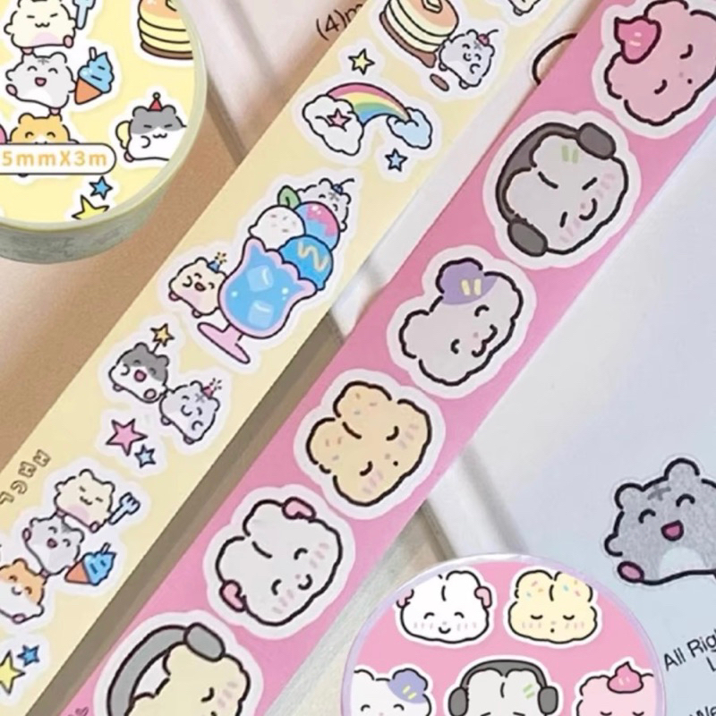 

sticker roll heheclub deco korean photocard journal readystock B2501