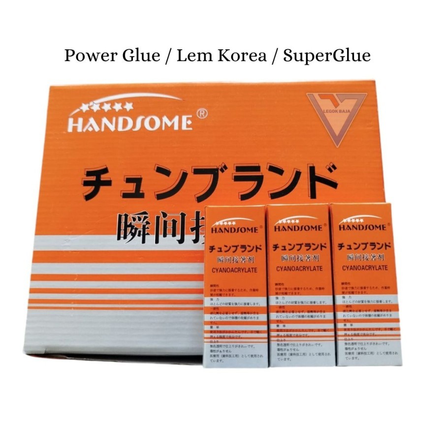 

Lem Korea / Power glue / Lem gila / Lem besi Multifungsi Handsome Murah