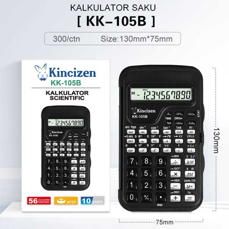 

Original Kalkulator KINCIZEN Scientific KK 105B Calculator 10 Digit KK-105B KINCIZEN 105B