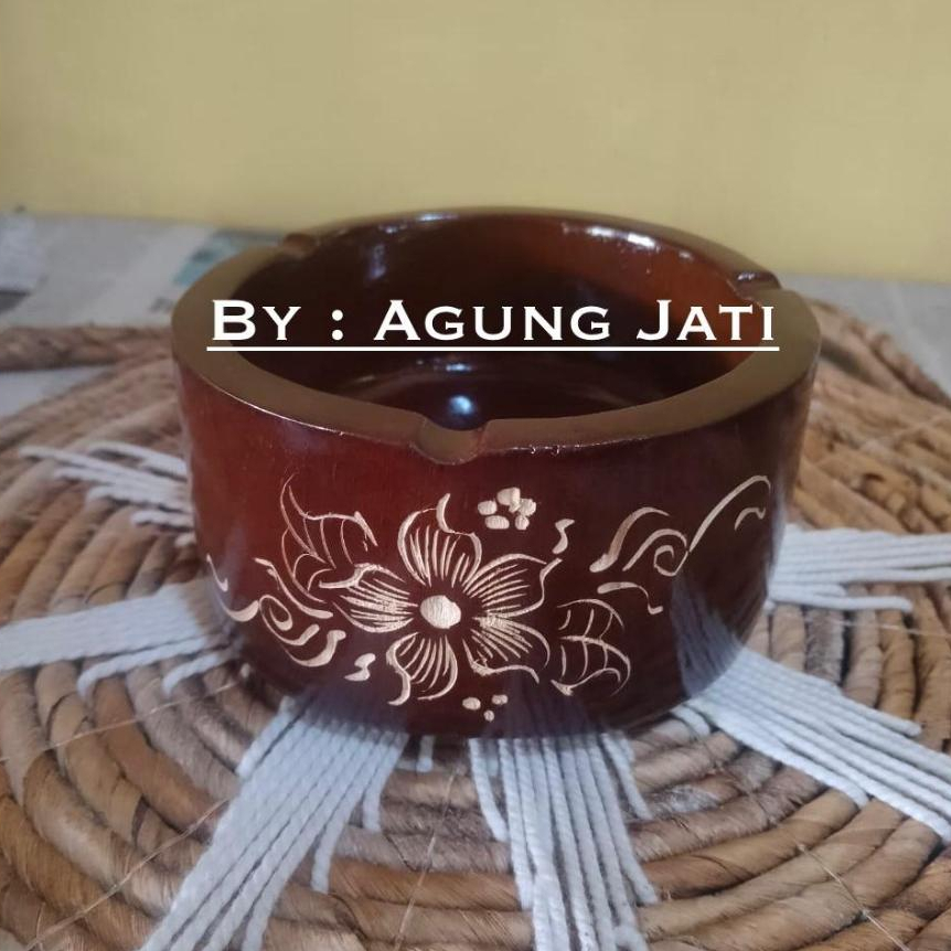ASBAK BULAT  | ASBAK | ASBAK KAYU | ASBAK KAYU JATI