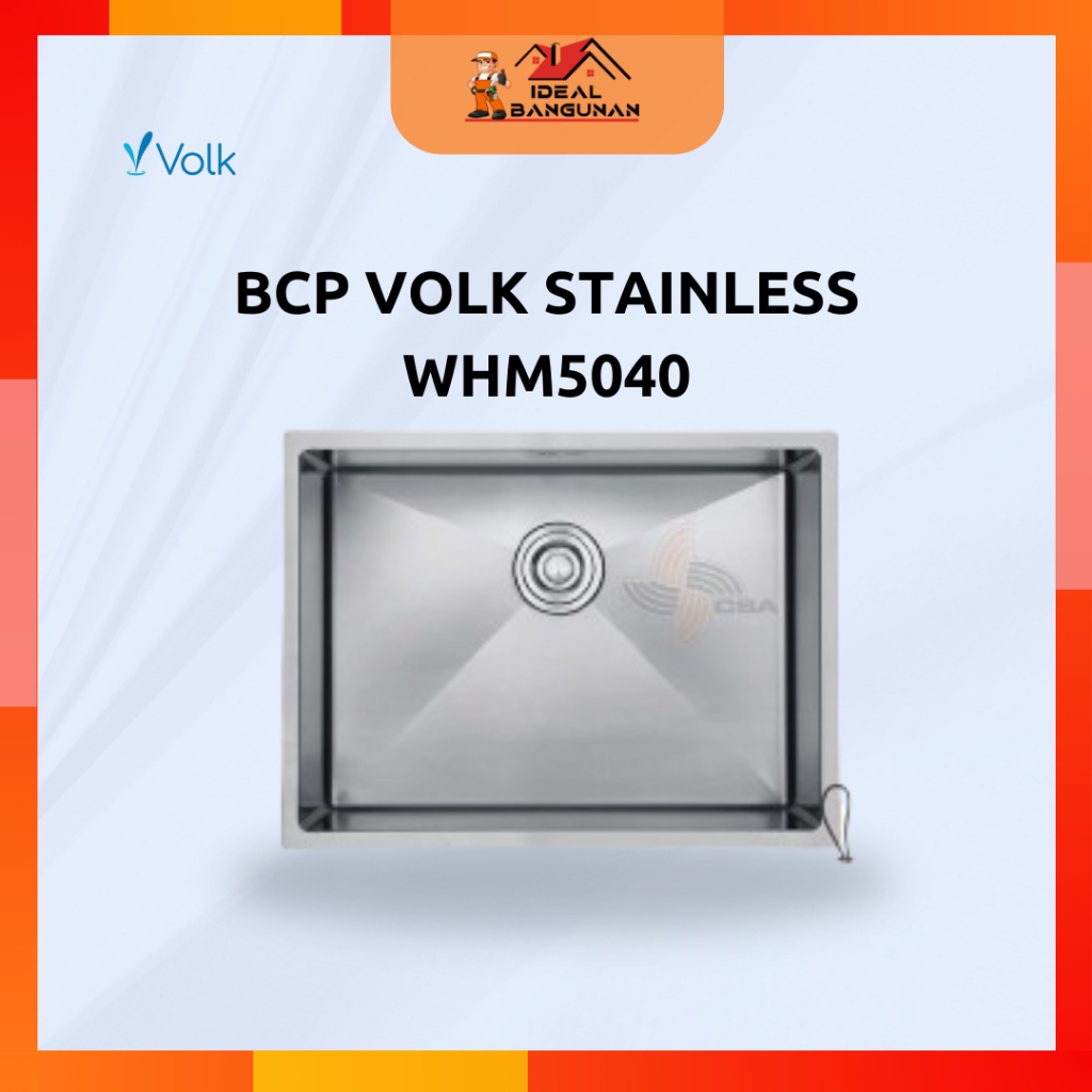 [READY] BCP VOLK STAINLESS WHM5040 | BAK CUCI PIRING VOLK | BAK CUCI PIRING | BAK CUCI PIRING AWET