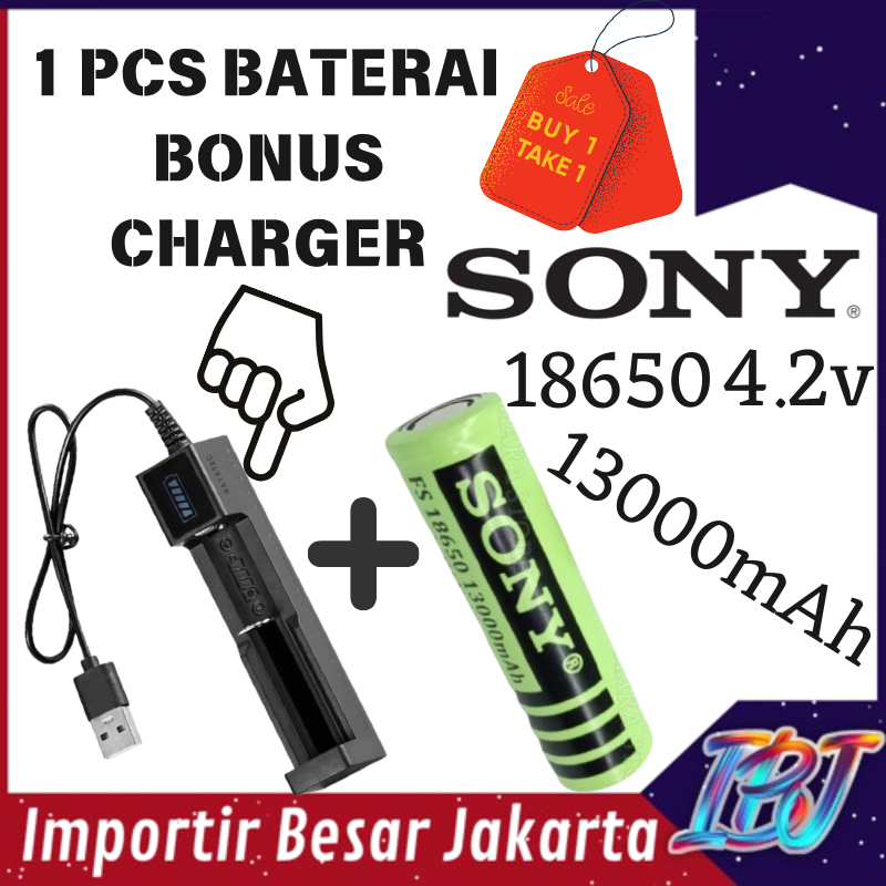 ORIGINAL BATERAI SENTER - BATERAI KIPAS ANGIN PORTABLE MINI - BATERAI 18650 BATRE 18650 Baterai 1865