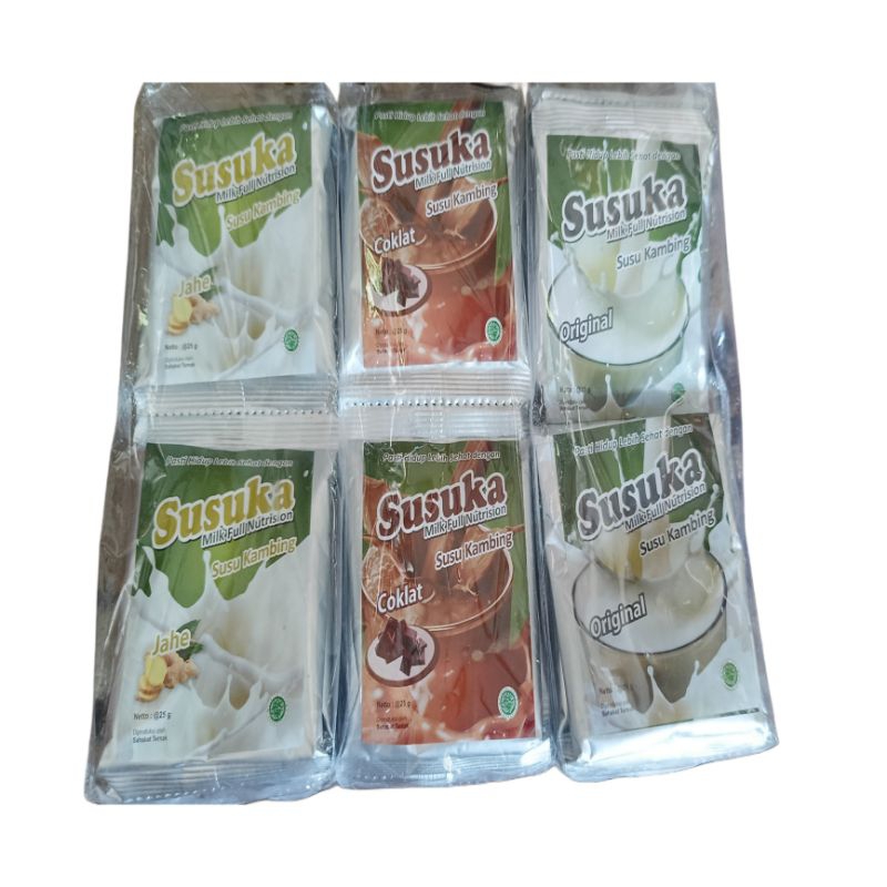 

Susu Kambing etawa SUSUKA milk full Nutrision sachet