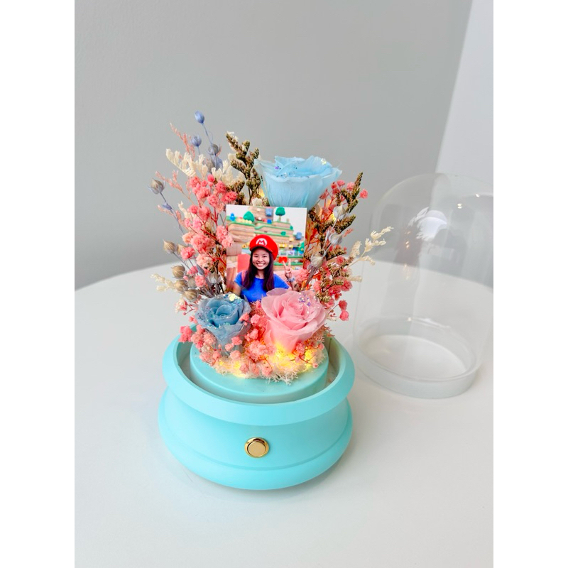 Dome Bunga Speaker Bluetooth Foto Custom | Custom Photo Flower Dome Bluetooth Speaker