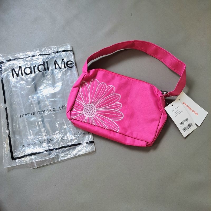 Tas wanita Brand mardi / tas bahu tote shoulder fushia bordir new pl