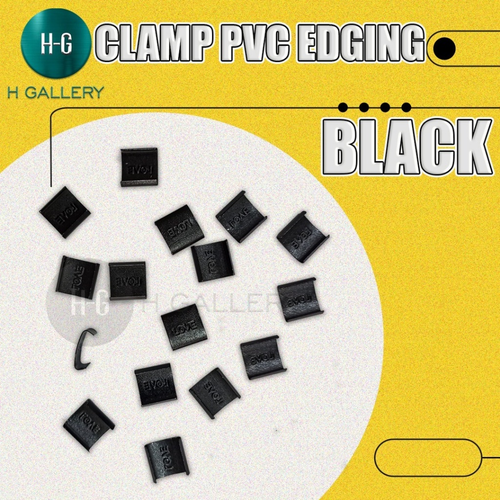 CLAMP PVC - CLAMP PVC U EDGING 12 MM / CLAMP LIST POTOBLOCK 12 MM *S