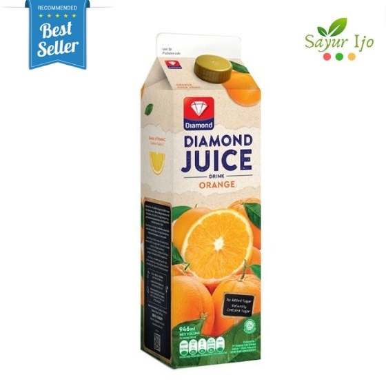 

DIAMOND Juice Drink Orange Unsweetened 946 ML / Pack Fresh Jus Rasa Buah Jeruk Asli Minuman Instant Segar