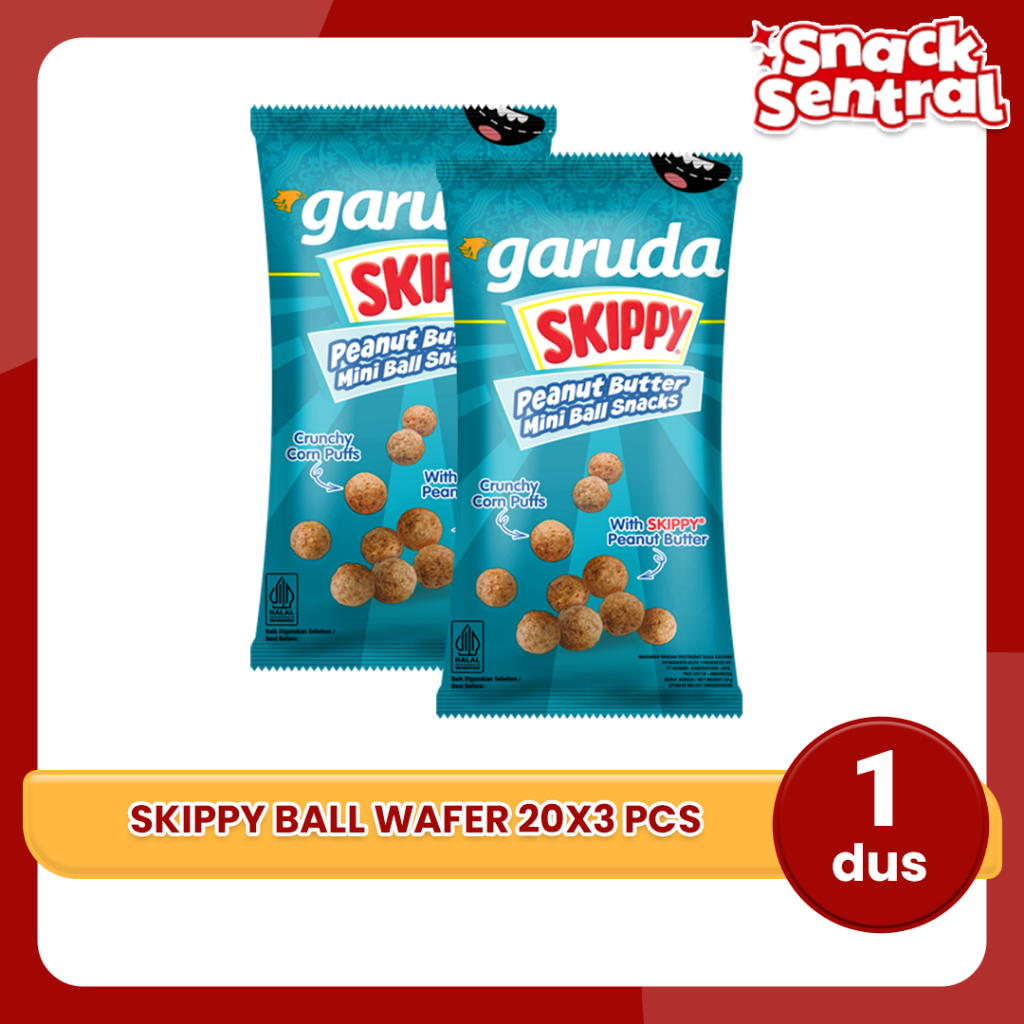 

Skippy Ball Wafer 20x3pcs - 1 Dus