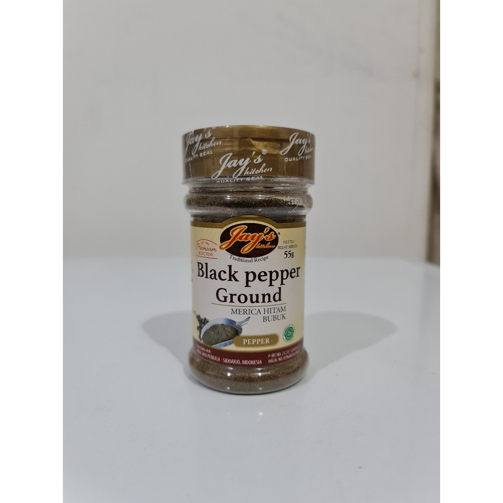 

Lada hitam blackpepper black pepper blackpaper bubuk ground powder original Jays Kitchen 55 Gram