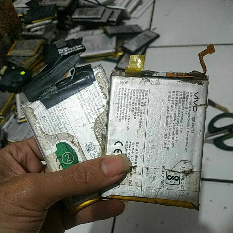 BATERAI BEKAS VIVO Y55 B-B1 MINUS FLEKSIBEL