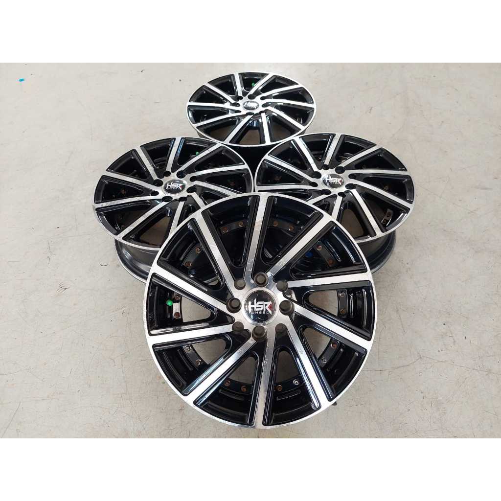 VELG MOBIL BEKAS HSR CIAO RING 16 LEBAR 6,5 PCD 4X100, 4X114 ET45