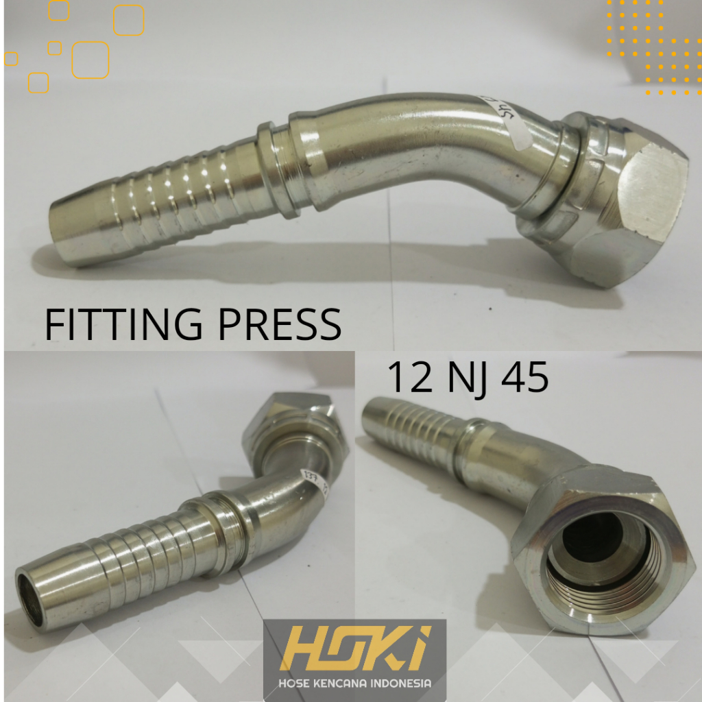 Fitting Hose Hydraulic 12 NJ 45