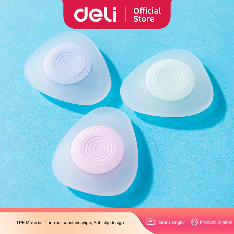 

Deli Penghapus PEN/ BALLPOINT/ PULPEN sekolah / transparant school PEN eraser lucu bentuk unik warna pastel 71106