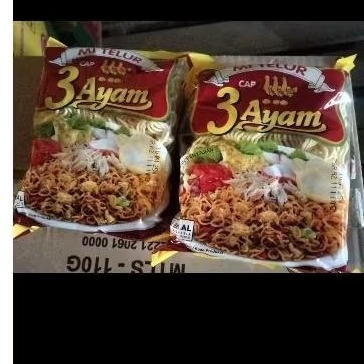 

MIE TELOR CAP 3 AYAM 1 DUS ISI 24pcs 110gr