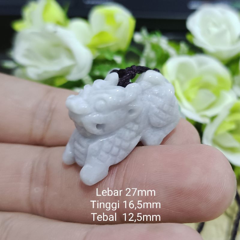 Giok Qilin Jade Asli Bersertifikat Type A