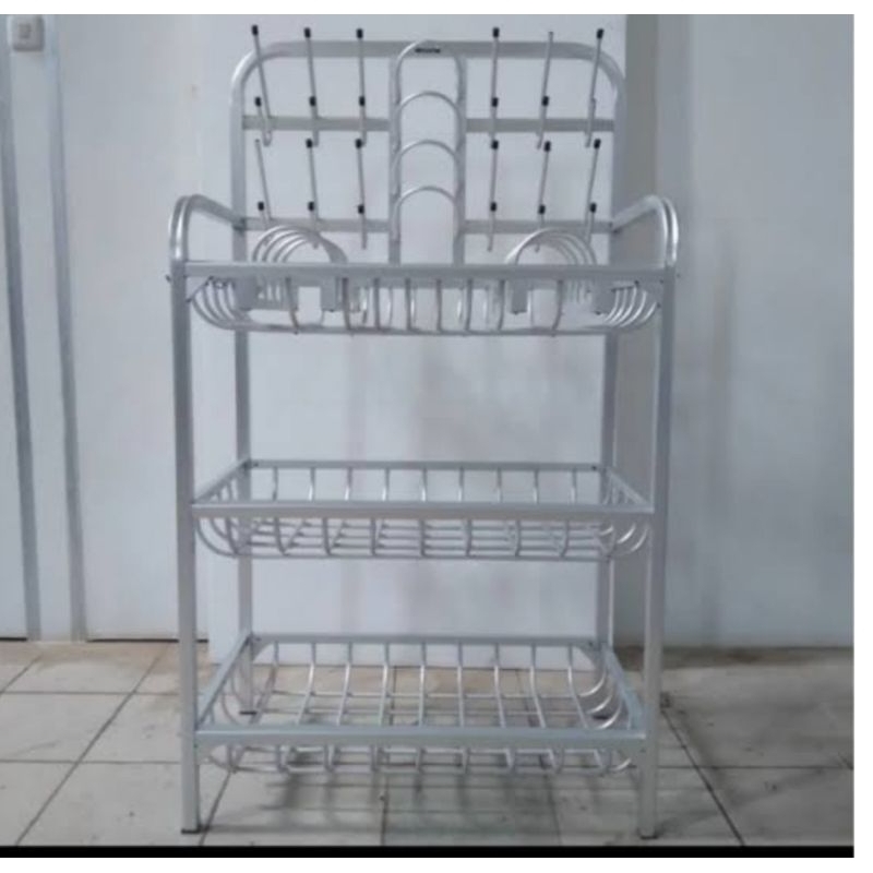 Rak Piring Aluminium Besi second