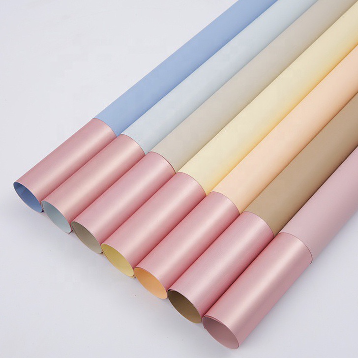 

PANAS BICOLOR ROSEGOLD CELLOPHANE PACK 58X58cm Kertas Bunga Wrapping Paper
