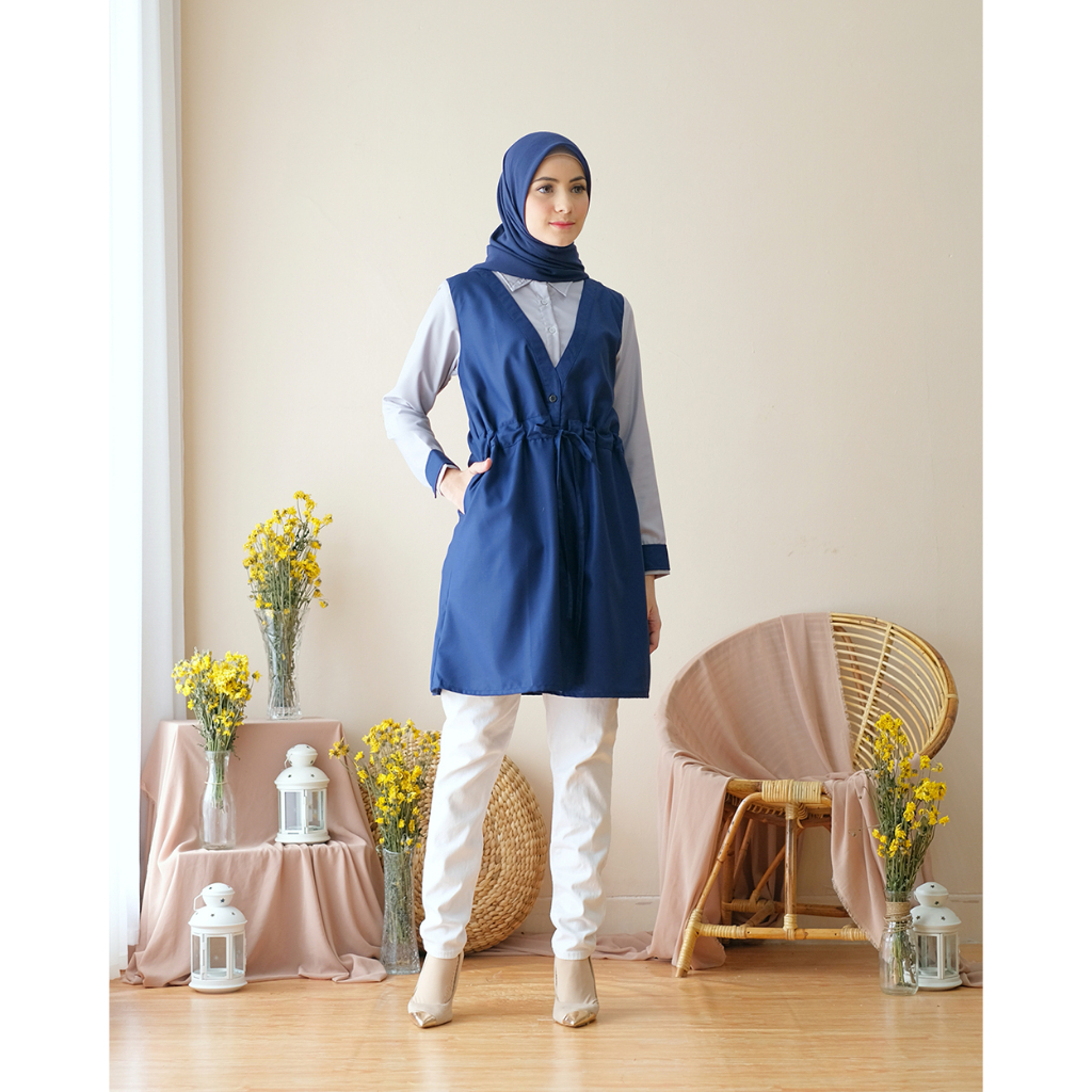 JAWDA Tunik Kerja - Pakaian Wanita Terbaru by Hijab Mamah icis