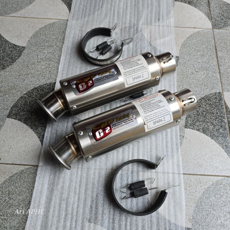 slincer silincer knalpot CLD C2 bulat original tabung 20cm sarteng