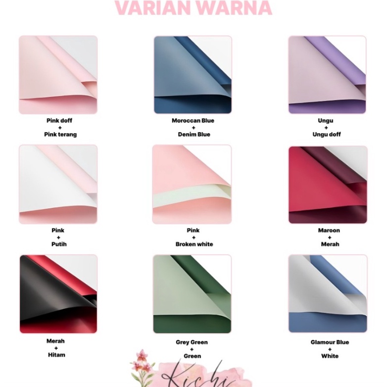 

BONANZA 1 PACK ISI 2 LEMBAR Kertas Bunga Buket List Gold Emas Cellophane Flower Wrapping Pack List Gold