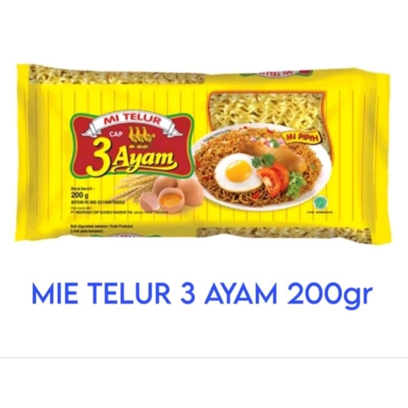 

MIE TELUR CAP 3 AYAM MERAH & KUNING (RANDOM)