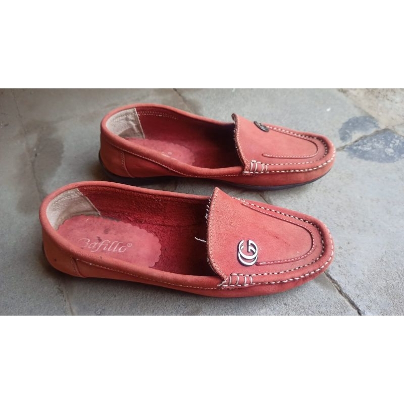 sepatu cewek kasual kulit bafillo 36 second