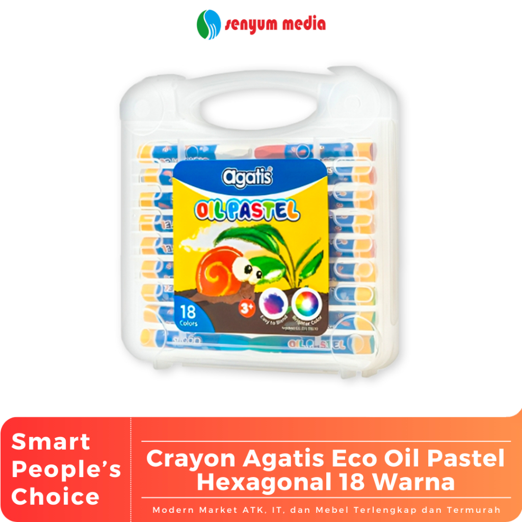 

Crayon Agatis Eco Oil Pastel Hexagonal 18 Warna (1 Pcs) (S:PCS)