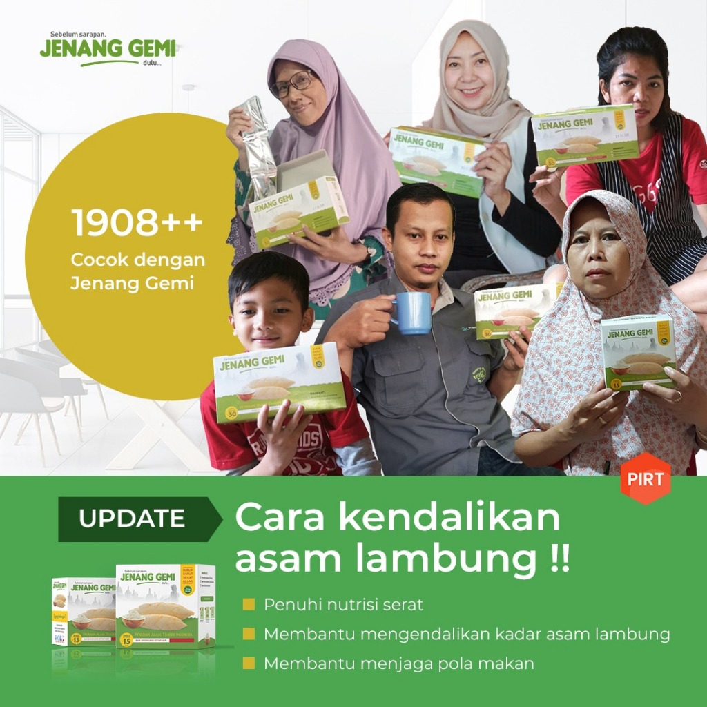 

Jenang Gemi Bubur Asam Lambung Umbi Garut Rasa Vanilla 1 Box