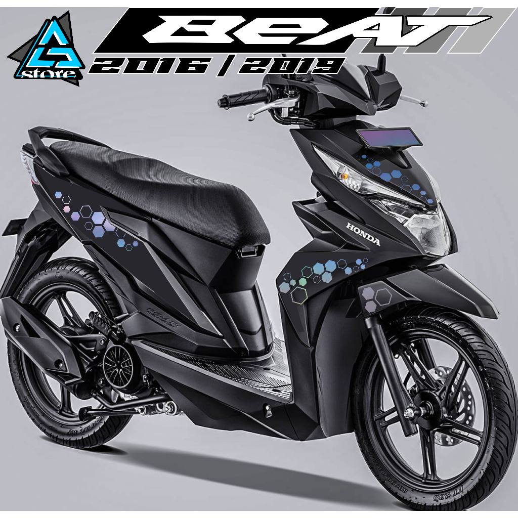 STRIPING CUTING ICON/BT.254/STIKER BEAT FI 2016-2019/STRIPING MOTOR/STIKER MOTOR/STIKER SARANG LEBAH
