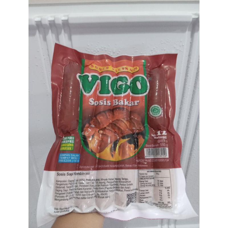 

VIGO SOSIS BAKAR | 550GR | ISI 12 BATANG