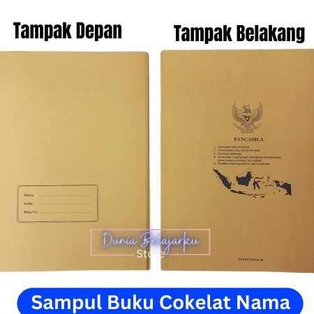 

TERBUKTI Sampul Buku Coklat Kwarto Buku Sidu dengan Nama isi 2 Lembar