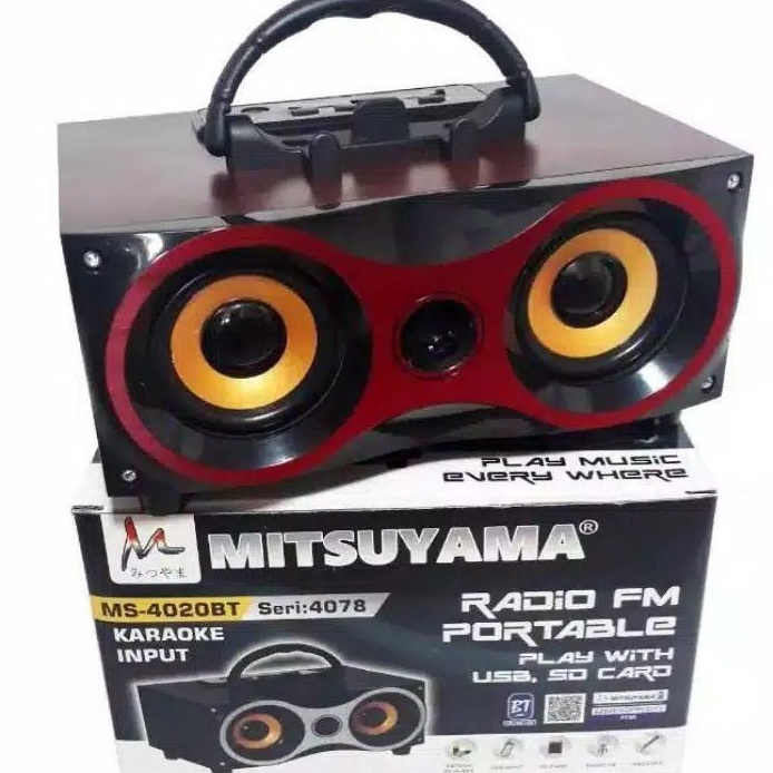 SPEAKER WIRELESS BLUETOOTH MITSUYAMA XBASS MS42 SERI 478SALON AKTIF XBASS MS478SPEAKER KARAOKE RADIO