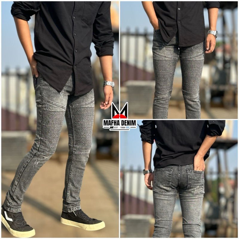 Celana Jeans Peia Bikers premium Big size Celana Panjang pria turing dobel busa biker premium