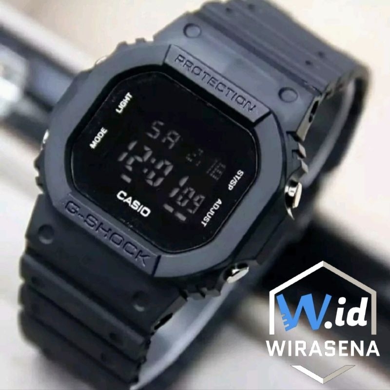 Jam Tangan digital Pria wanita Casio Gshock GLS-5600 New Full Black DW5600 jam tangan g shock jam ta