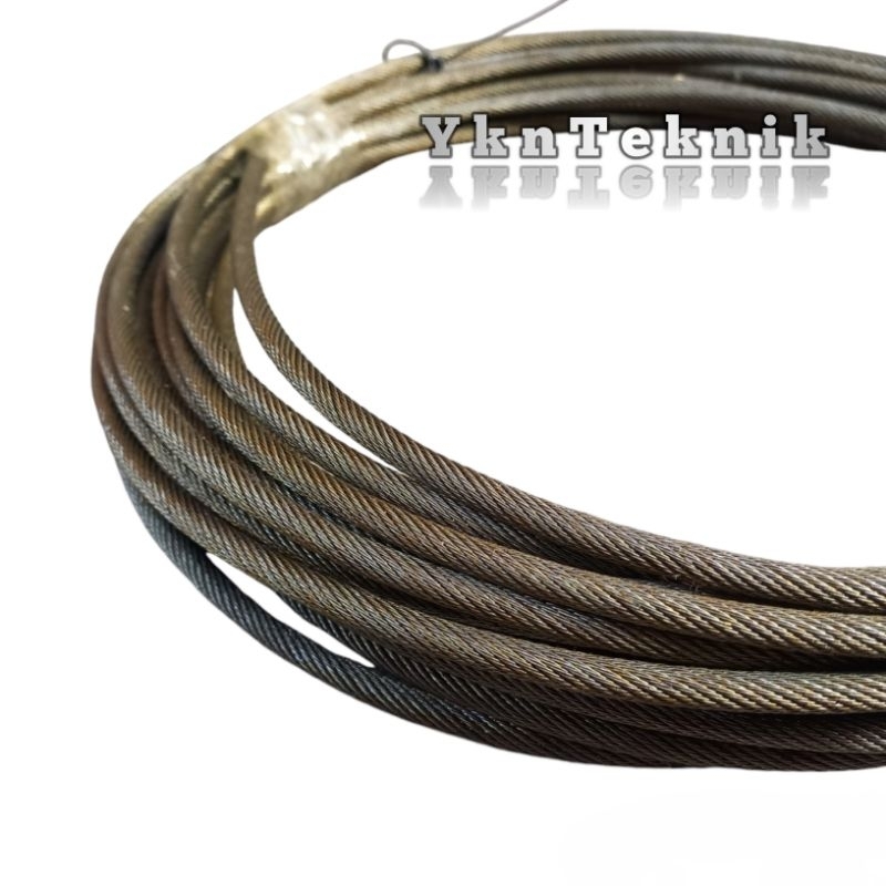Wiro Rope Kawat Seling Baja 19 x 7 IWRC 16 18 19 20 Mm Sling Baja Asli