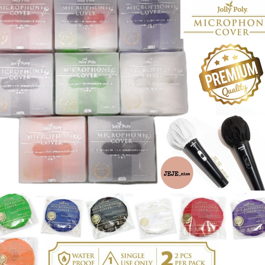 Cover Mic 1 pcs PREMIUM JOLLY POLY tisu mic pelindung mic mic sarung mic cover mic wireless