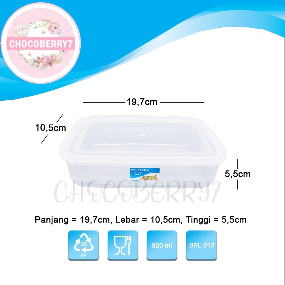 Kotak KMP 900ml Sealware 900ml Mutiara KMP BPL013 Kotak Makanan Kotak Serbaguna Wadah Makanan Wadah 