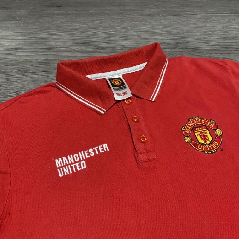 Polo T-shirt Pria Branded Manchester united Official Produk