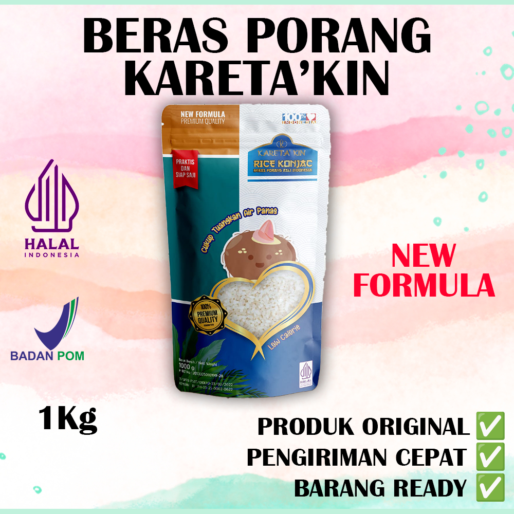 Beras Porang Kareta' kin New Formula 1 KG