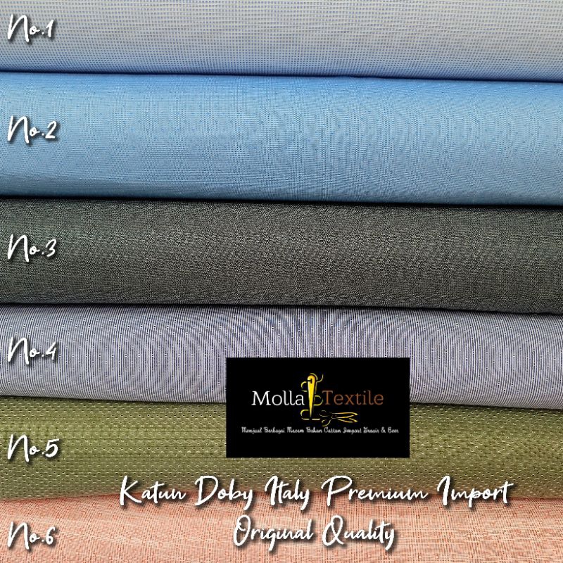 NEW KAIN KATUN DOBY ITALY PREMIUM IMPORT || BAHAN KEMEJA KOKO