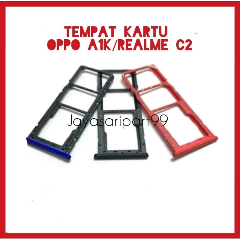 Tempat kartu SIM Oppo A1k/realme C2 simtray simlock slot kartu slot simcard