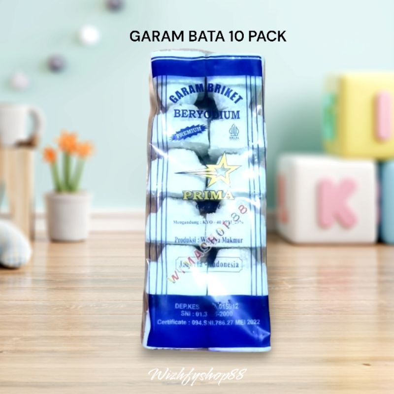 

GARAM BATA PRIMA SUPER 500 GRAM ISI 10 PACK / GARAM BRIKET / GARAM BALOK