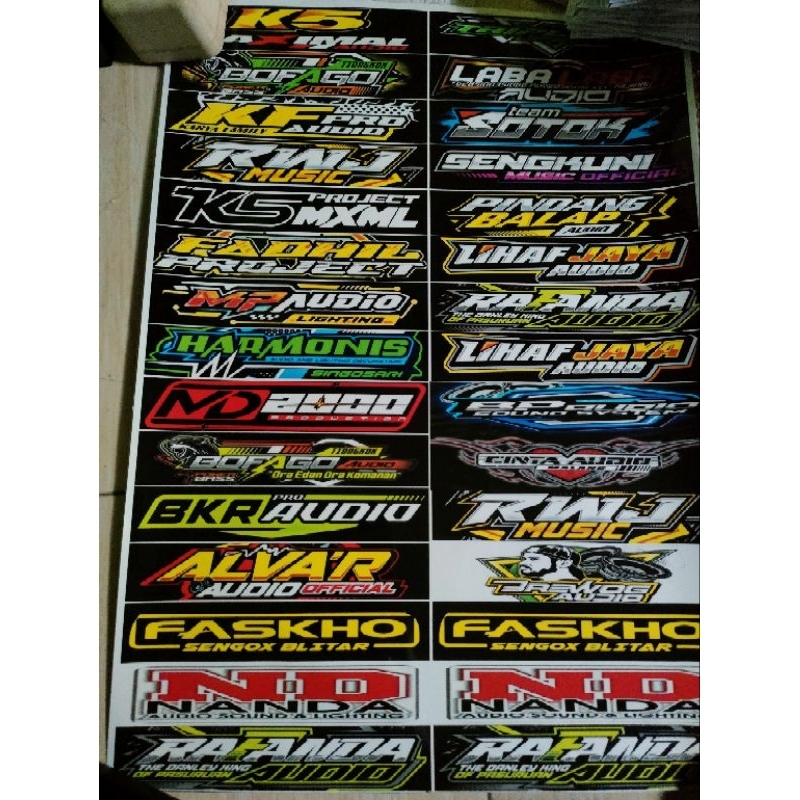 

Stiker Horeg Terbaru vynil A3+ Laminasi glossy mengkilap