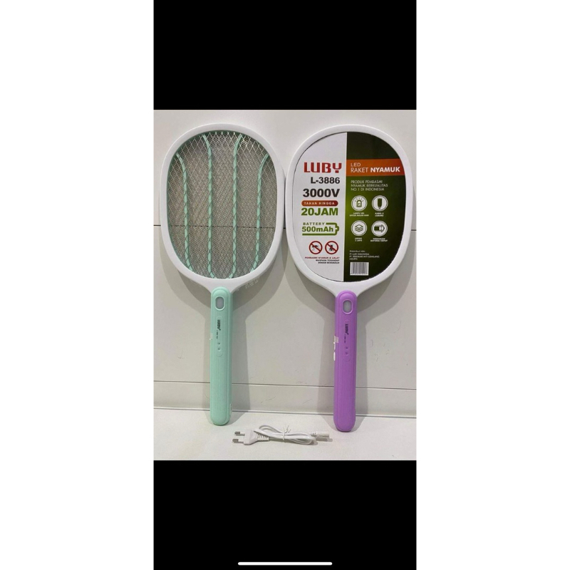 Raket Nyamuk Luby / Raket Nyamuk Elektrik Berkualitas Terbaik No 1 Original SNI /Raket Nyamuk perang