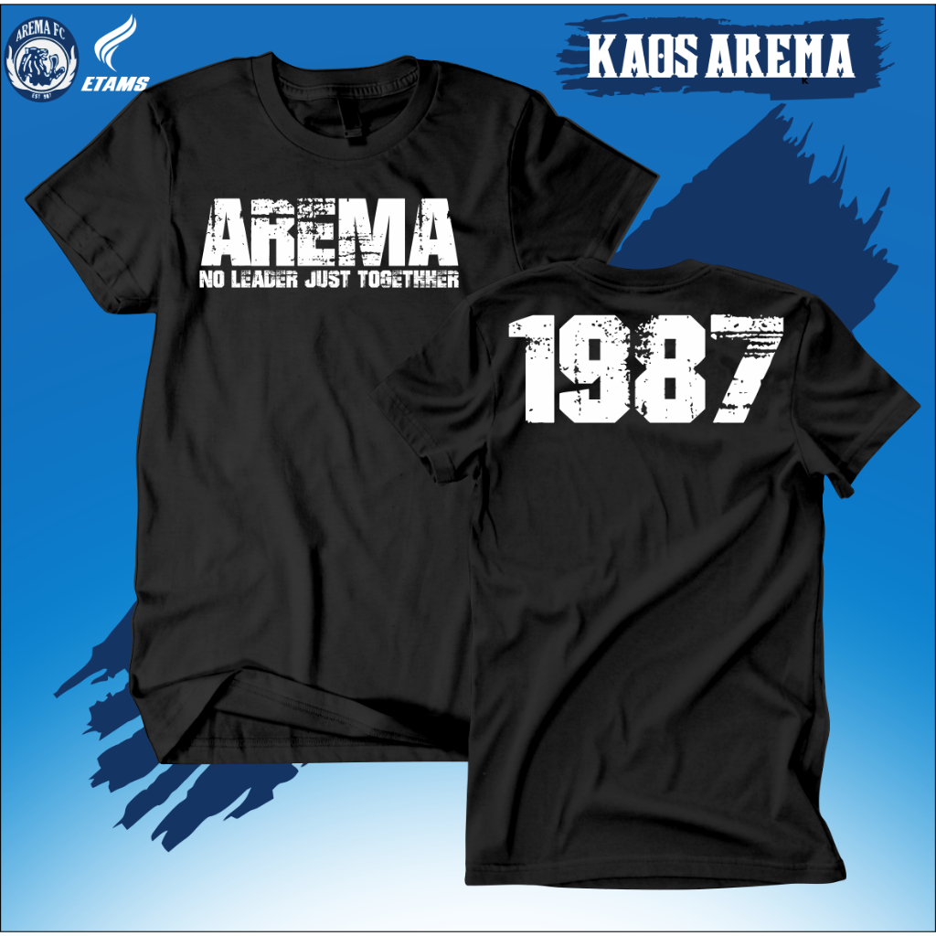 Kaos Arema FC warna putih Kaos Arema Malang/Kaos Supporter Arema/Kaos Fans Arema/Kaos Casual Ultras
