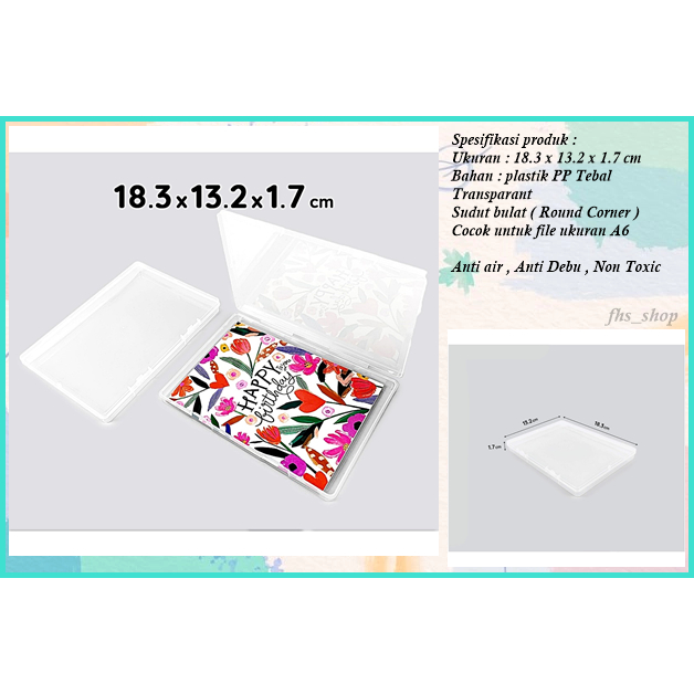 

Kotak Transparan Kotak Mini Transparan Kotak Serbaguna Transparan Kotak Plastik 18.3 x13.2 x 1.7 cm